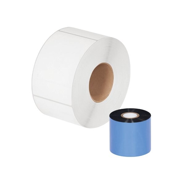 Bsc Preferred 2.52'' x 1476' Black Zebra Thermal Transfer Ribbons - Wax, 36PK THT104 - main